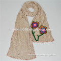 New winter Sen female handmade three-dimensional hand embroidered crochet thick wool scarf